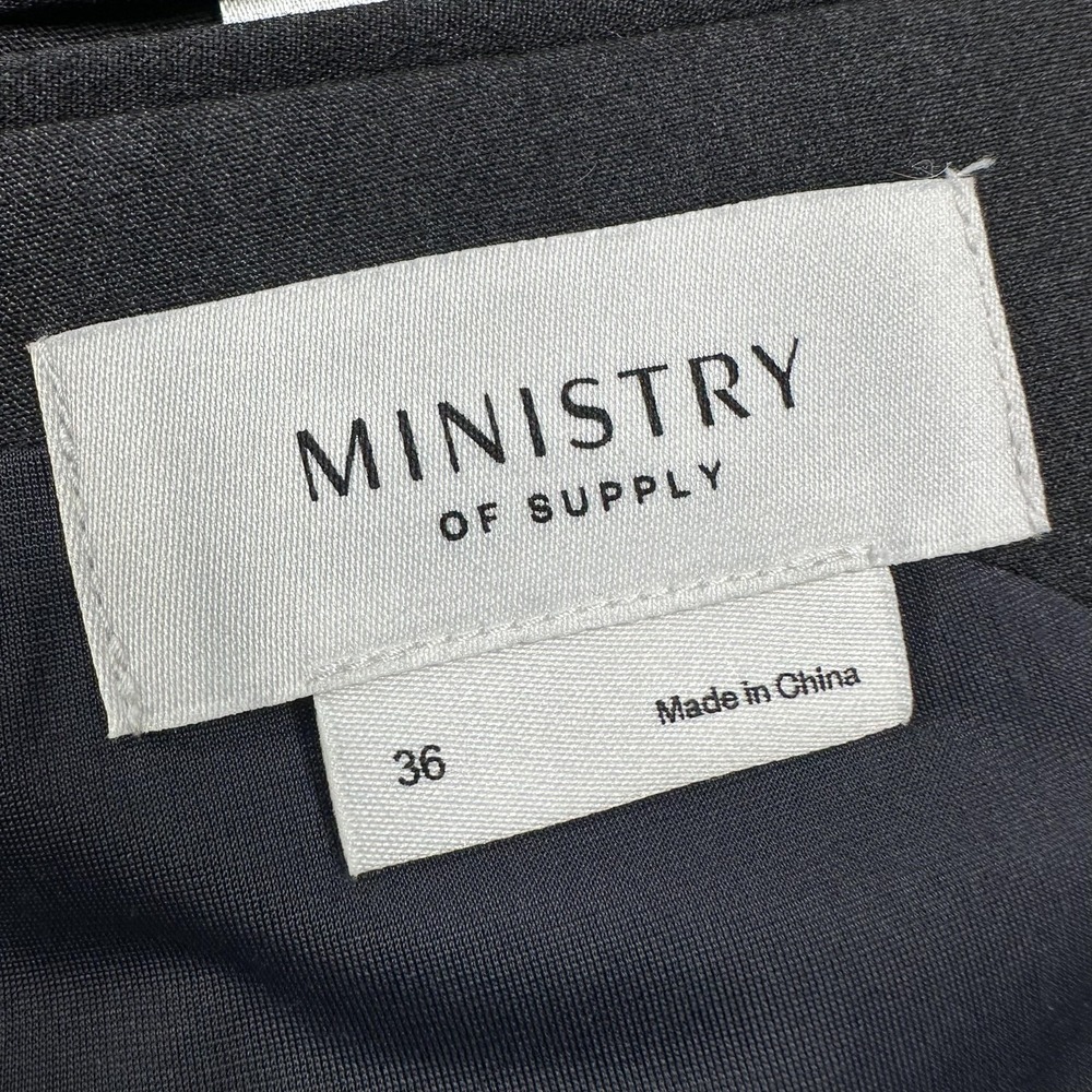 Ministry Of Supply Blazer Mens 36 (Fits 34) Gray Stretch Two Button Work - Picture 5 of 16